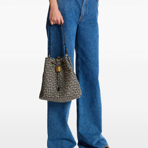 Balmain Pulse Monogram Jacquard Backpack