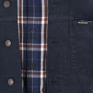 Balenciaga patched shirt jacket