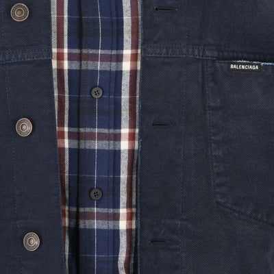 Balenciaga patched shirt jacket