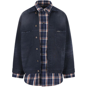 Balenciaga patched shirt jacket