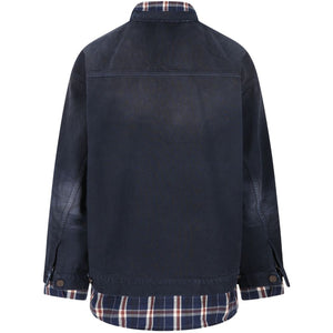 Balenciaga patched shirt jacket