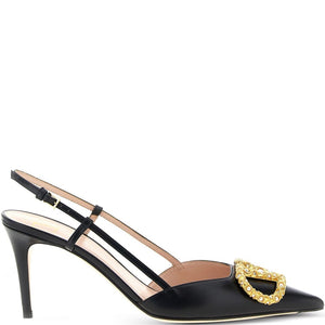 Valentino Garavani Vlogo Signature Slingback Décolleté In 80mm