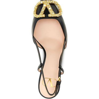 Valentino Garavani Vlogo Signature Slingback Décolleté In 80mm
