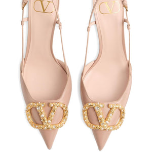Valentino Garavani Vlogo Signature Slingback Décolleté In 80mm
