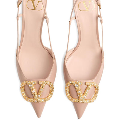 Valentino Garavani Vlogo Signature Slingback Décolleté In 80mm