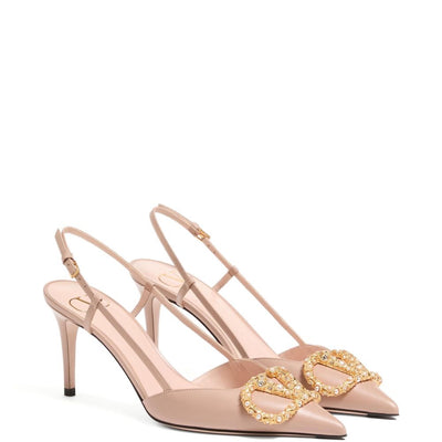 Valentino Garavani Vlogo Signature Slingback Décolleté In 80mm