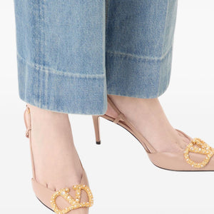 Valentino Garavani Vlogo Signature Slingback Décolleté In 80mm
