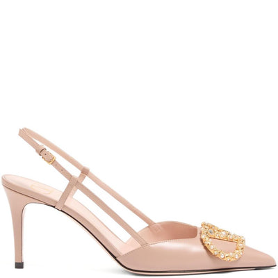 Valentino Garavani Vlogo Signature Slingback Décolleté In 80mm