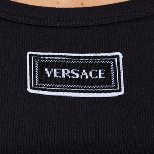 Versace Logo cotton tank top