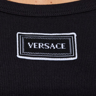 Versace Logo cotton tank top