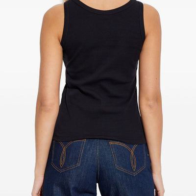 Versace Logo cotton tank top