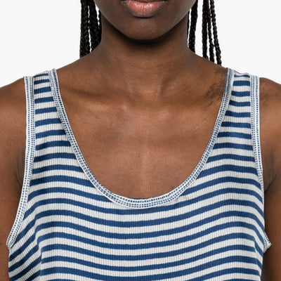 Pierre Louis Mascia Striped silk tank top