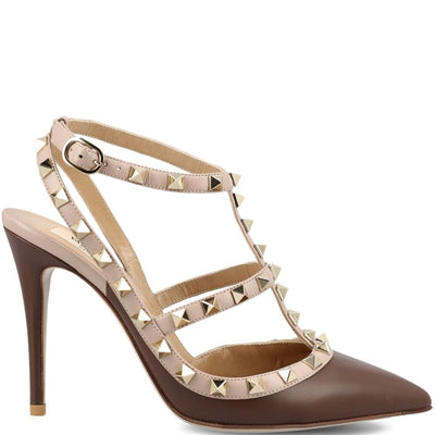 Valentino Garavani Patent Rockstud Caged Pump 100Mm