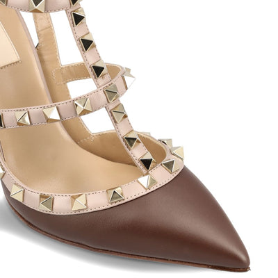 Valentino Garavani Patent Rockstud Caged Pump 100Mm