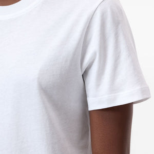Closed Whitecrew neckshort sleevesstraight hem Cotton t-shirt