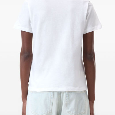 Closed Whitecrew neckshort sleevesstraight hem Cotton t-shirt