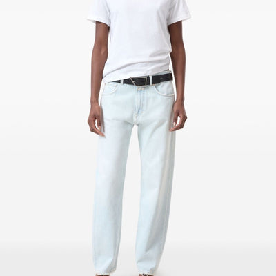 Closed Whitecrew neckshort sleevesstraight hem Cotton t-shirt