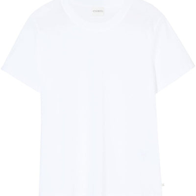 Closed Whitecrew neckshort sleevesstraight hem Cotton t-shirt