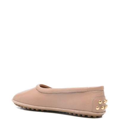Tod'S Metal Dots Ballerinas in Nappa Leather