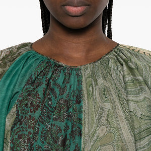 Pierre Louis Mascia Silk and cotton blend long dress