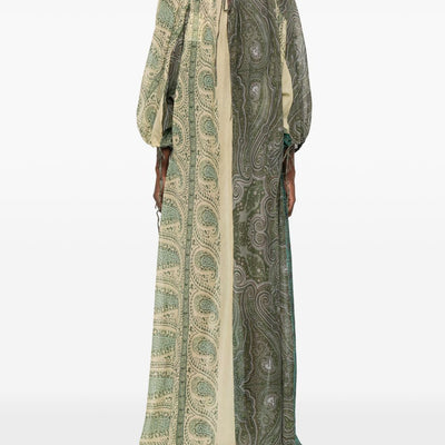 Pierre Louis Mascia Silk and cotton blend long dress