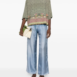 Pierre Louis Mascia Printed silk blouse