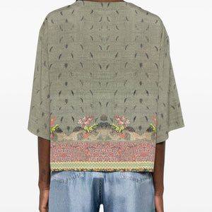 Pierre Louis Mascia Printed silk blouse
