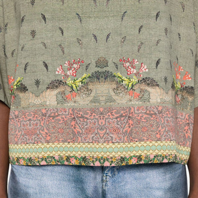 Pierre Louis Mascia Printed silk blouse