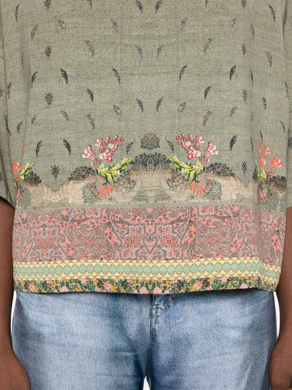 Pierre Louis Mascia Printed silk blouse