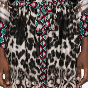 Pierre Louis Mascia Printed silk dress