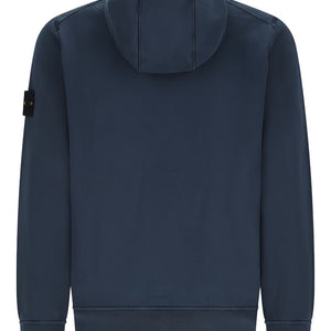 Stone Island Logo cotton hoodie