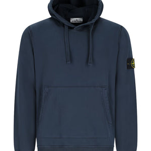 Stone Island Logo cotton hoodie