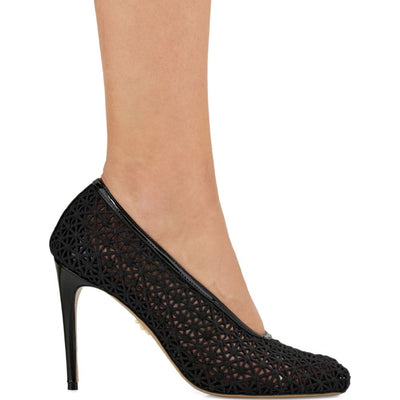 Ferragamo 90mm macramé pumps