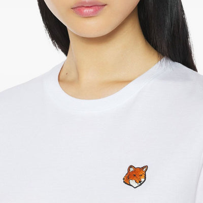 Maison Kitsuné Maison KitsunÃ© Fox Head embroidery Fox Head cotton t-shirt