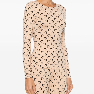 Marine Serre Moon crewneck top
