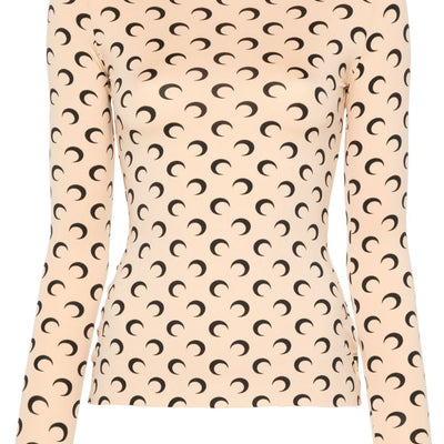 Marine Serre Moon crewneck top