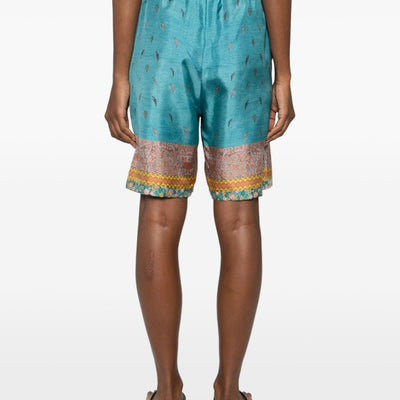 Pierre Louis Mascia Printed silk shorts