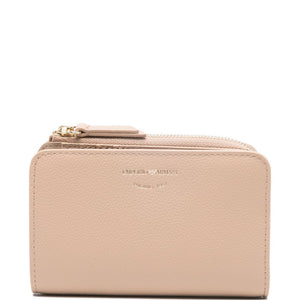 Emporio Armani Deer-Print Leather Bifold Wallet