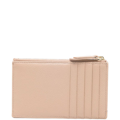 Emporio Armani Zipped Tumbled-Leather Card Holder