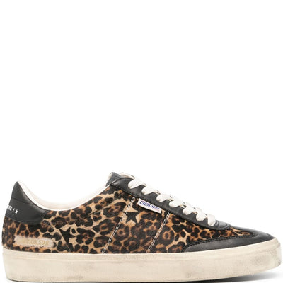Golden Goose Soul Star in leopard-print pony skin Sneakers