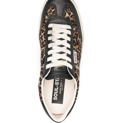 Golden Goose Soul Star in leopard-print pony skin Sneakers