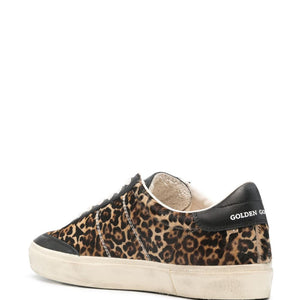 Golden Goose Soul Star in leopard-print pony skin Sneakers
