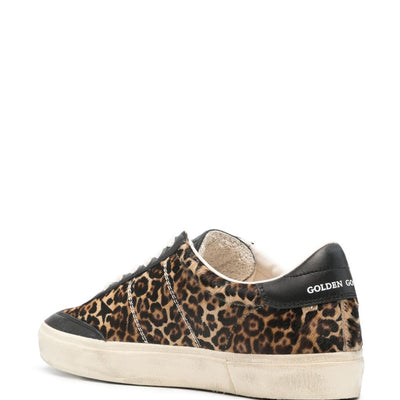 Golden Goose Soul Star in leopard-print pony skin Sneakers