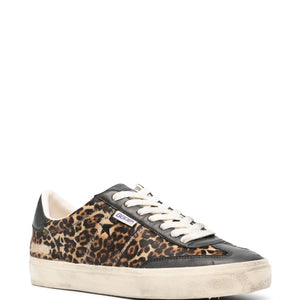 Golden Goose Soul Star in leopard-print pony skin Sneakers
