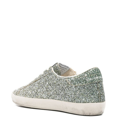 Golden Goose Super-Star Women's silver glitter