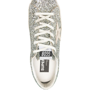 Golden Goose Super-Star Women's silver glitter
