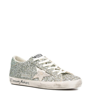 Golden Goose Super-Star Women's silver glitter