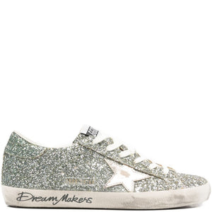 Golden Goose Super-Star Women's silver glitter