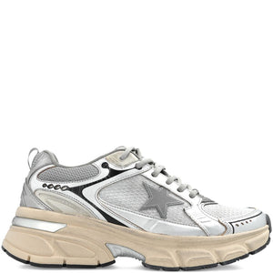 Golden Goose Lightstar Men's in grey mesh Sneakers