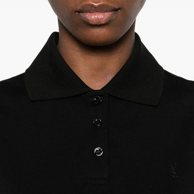 Saint Laurent Cotton sleeveless polo shirt